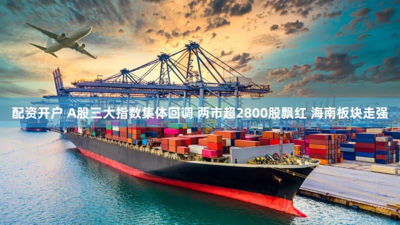 配资开户 A股三大指数集体回调 两市超2800股飘红 海南板块走强