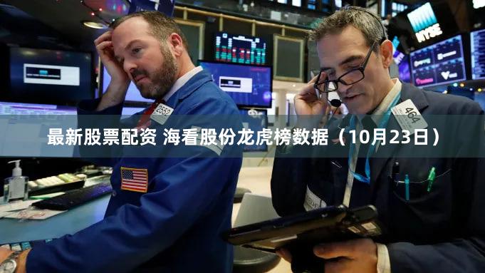 最新股票配资 海看股份龙虎榜数据（10月23日）